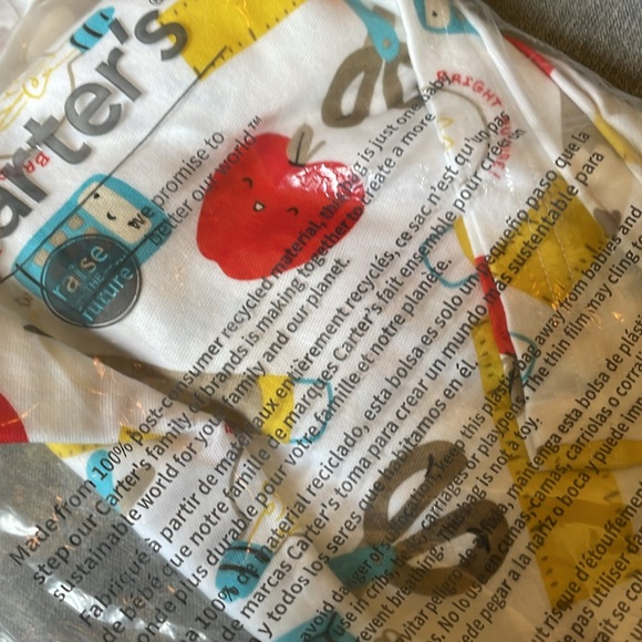 Carter’s Toddler 2-Piece Back To School Snug Fit Cotton Pajamas - Picture 3 of 3